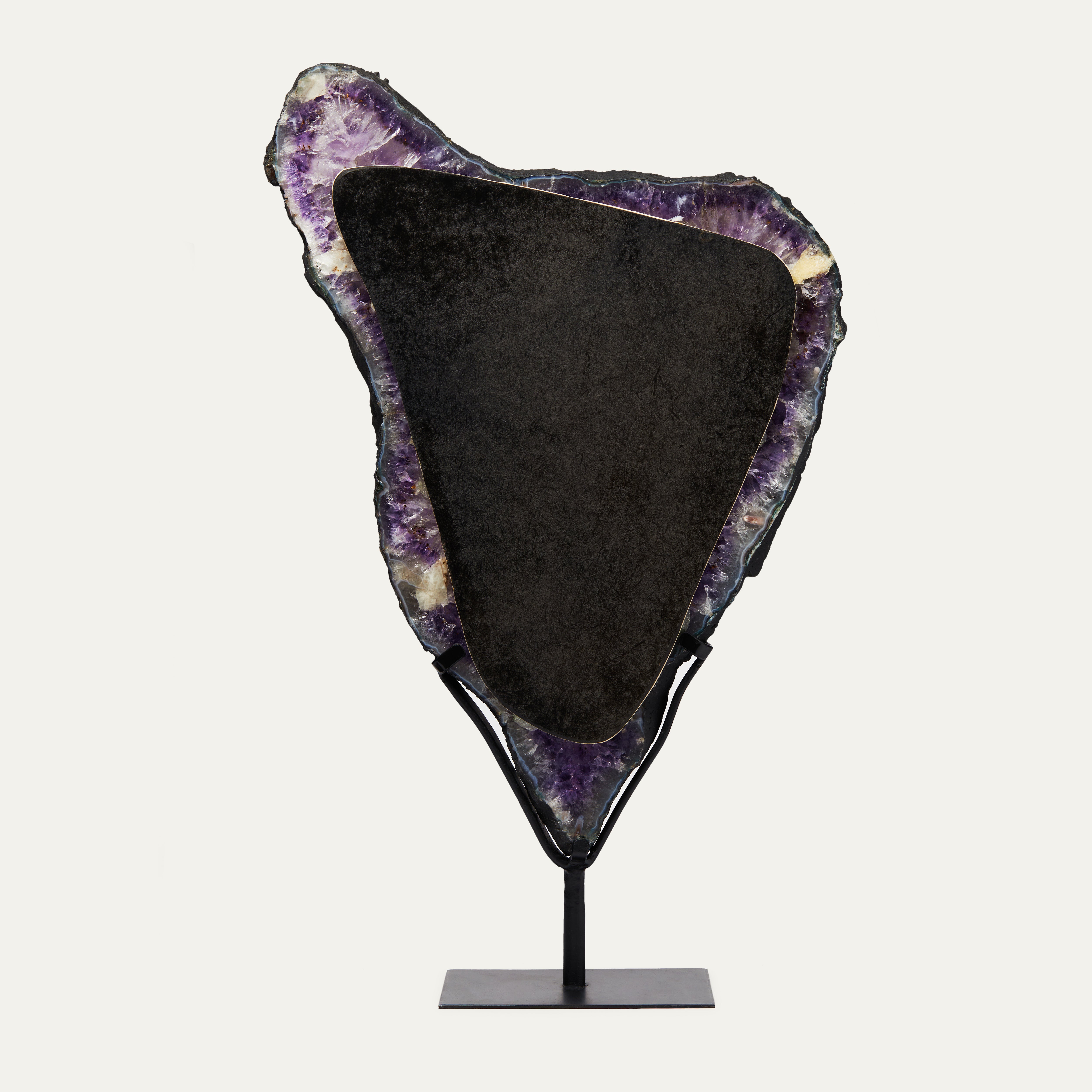 Amethyst Mirror on Stand