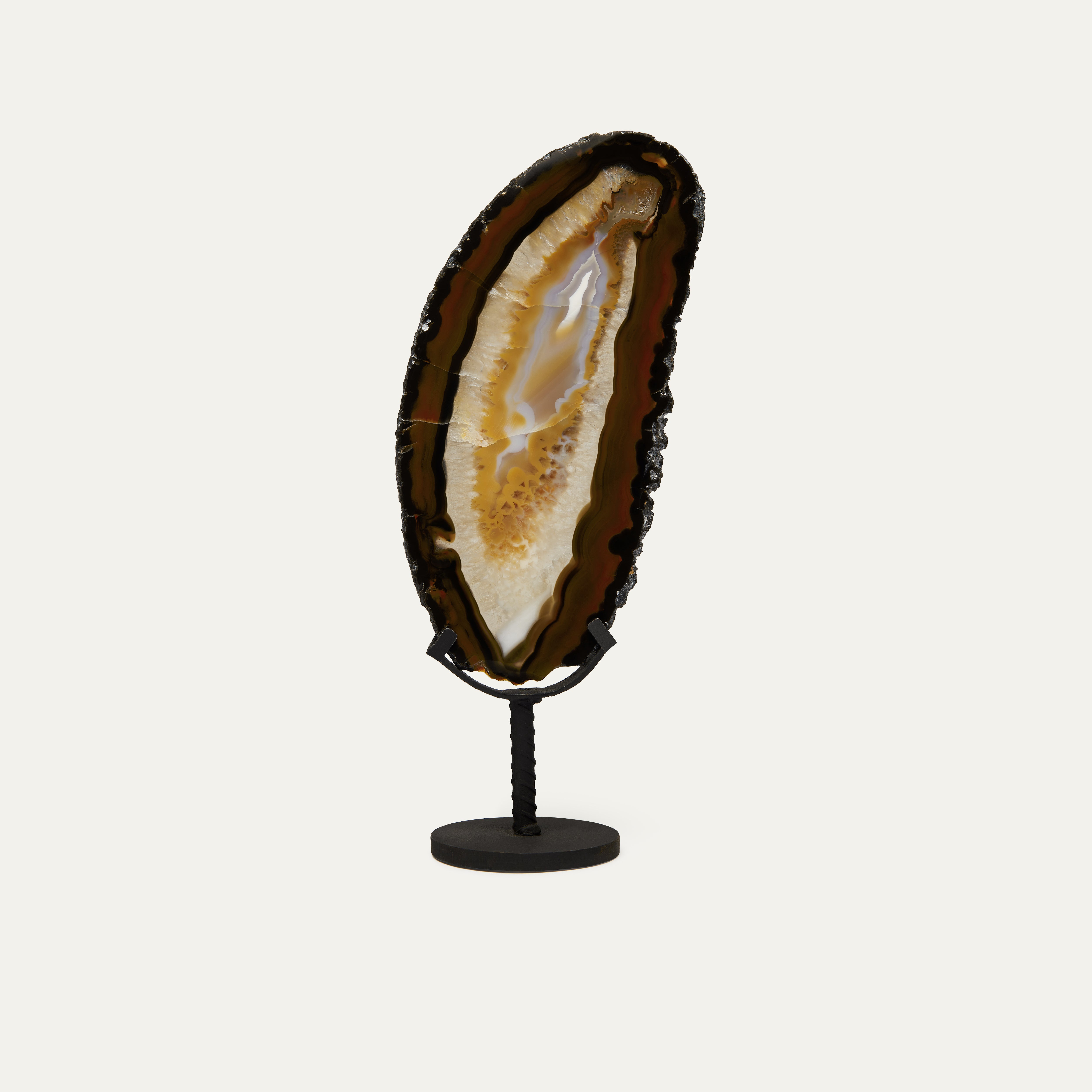 Golden Agate Slab on Stand