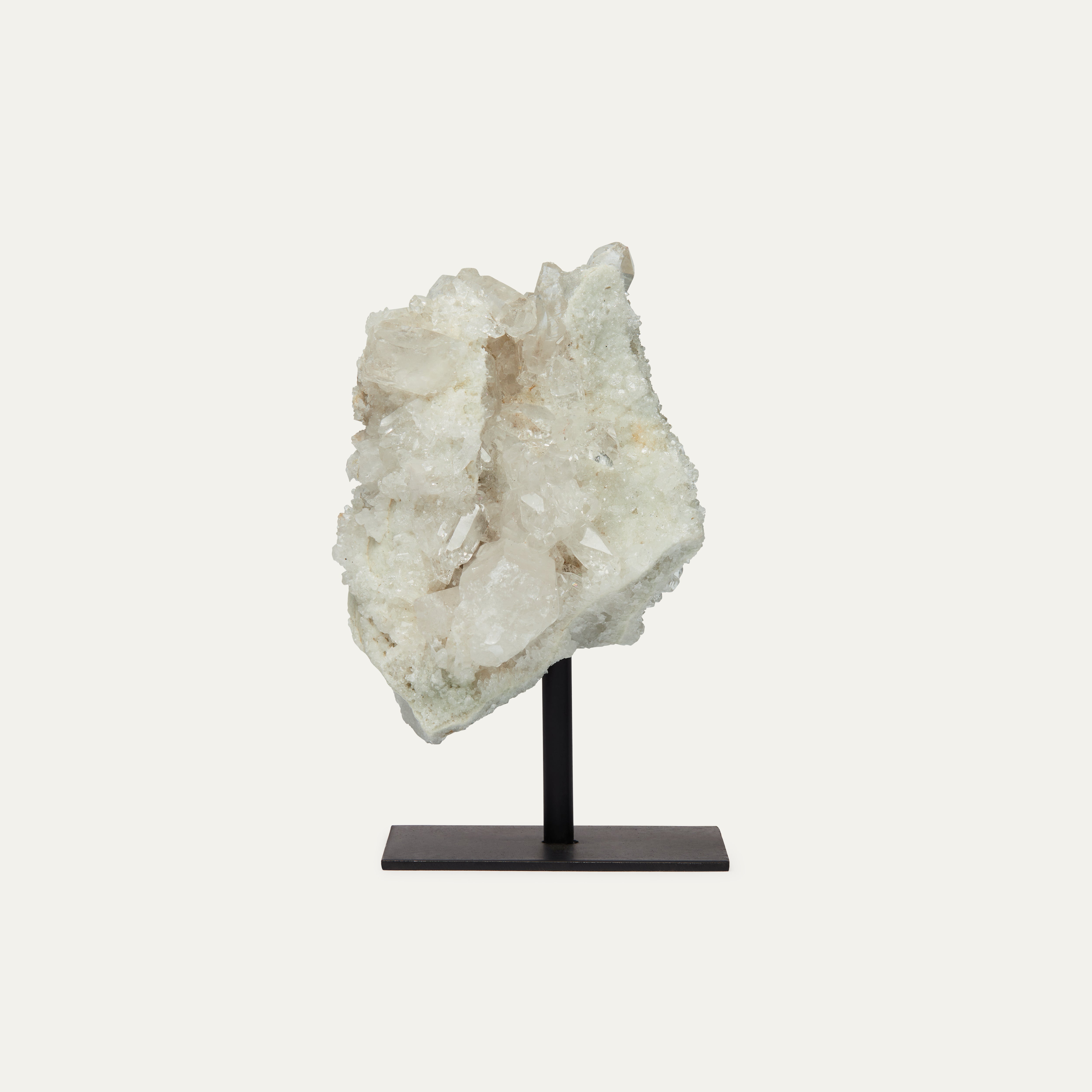 Clear Quartz Cluster on Stand